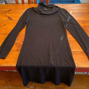 Cashmere Blend Black Sweater Dress